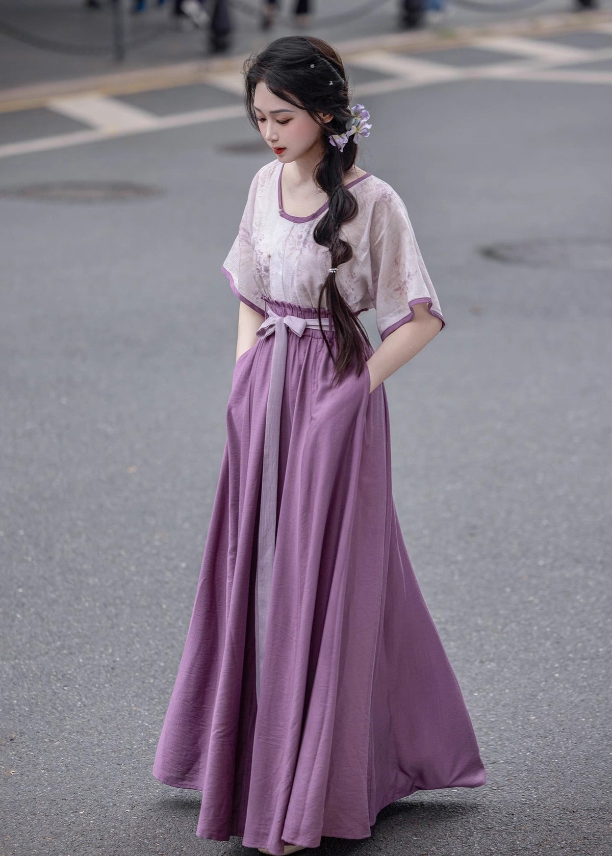 Wisteria | 2-piece Hanfu Set (紫藤)