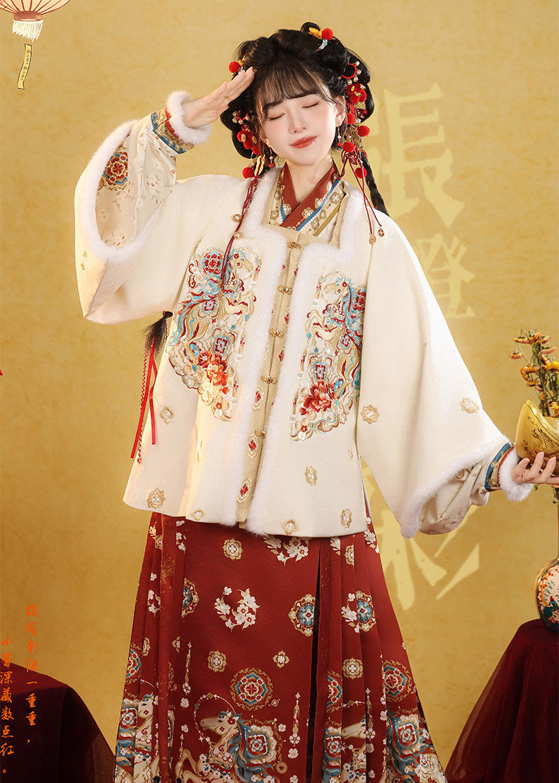 Celestial Steed | 3-Piece 2026 New Year Ming Hanfu (天马贺岁)