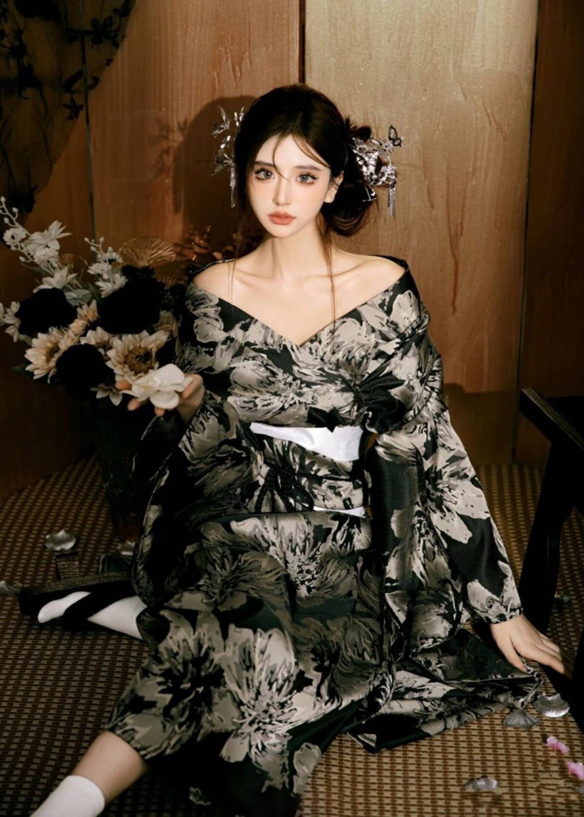 Nightfall | 2-Piece Custom Asian Kimono (夜幕)