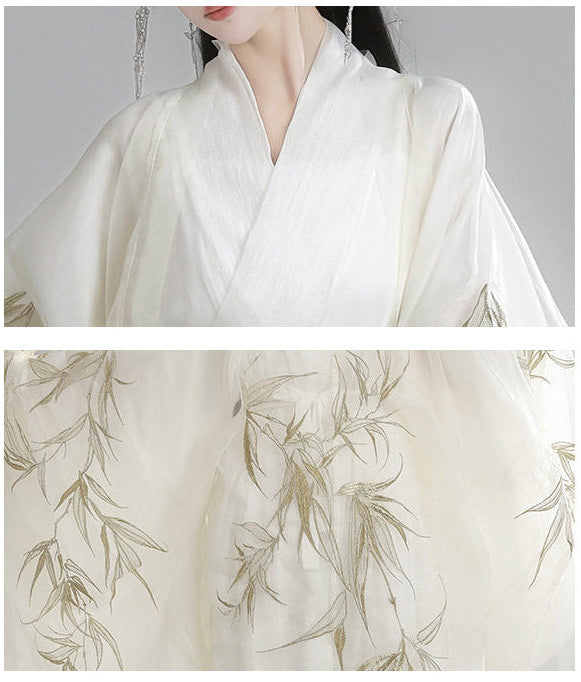 Black Bamboo | 6-Piece Embroidered Hanfu (玉龙赋)
