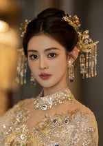 Golden Adornment | Luxury Bridal Hair Pieces (黄金芝)