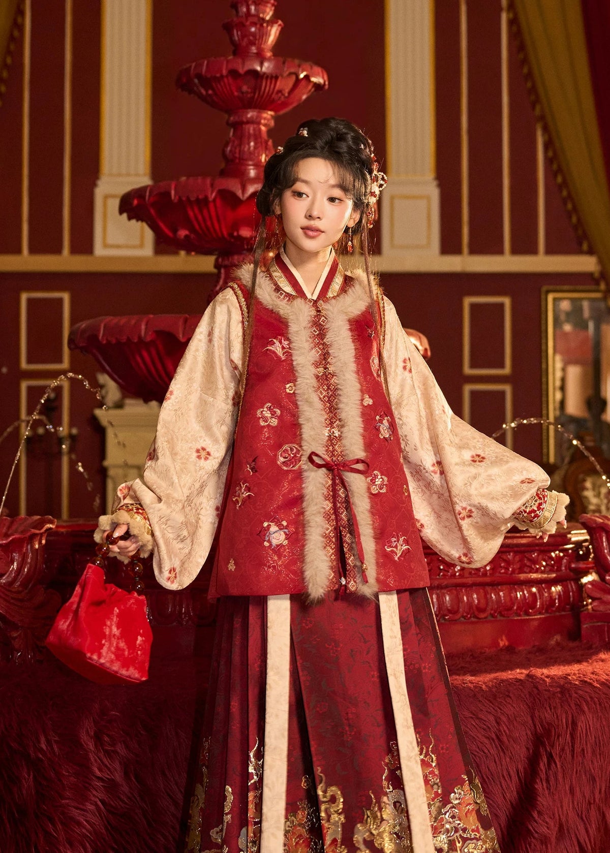 Serpiente espiritual | 4 piezas 2025 Año Nuevo Ming Hanfu (灵蛇守岁)