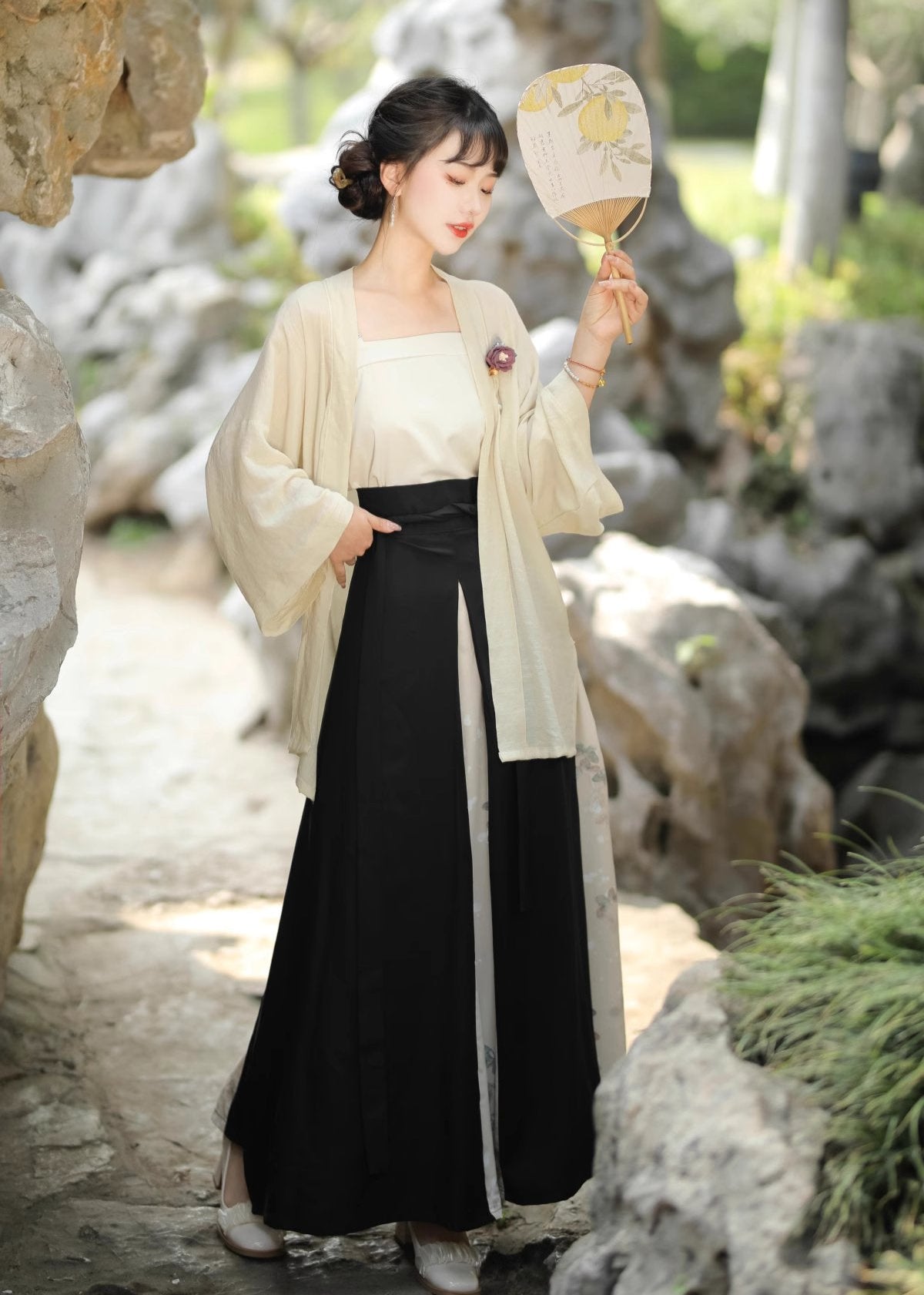 Espejo de flores | Hanfu moderno de 3 piezas (繁花镜)