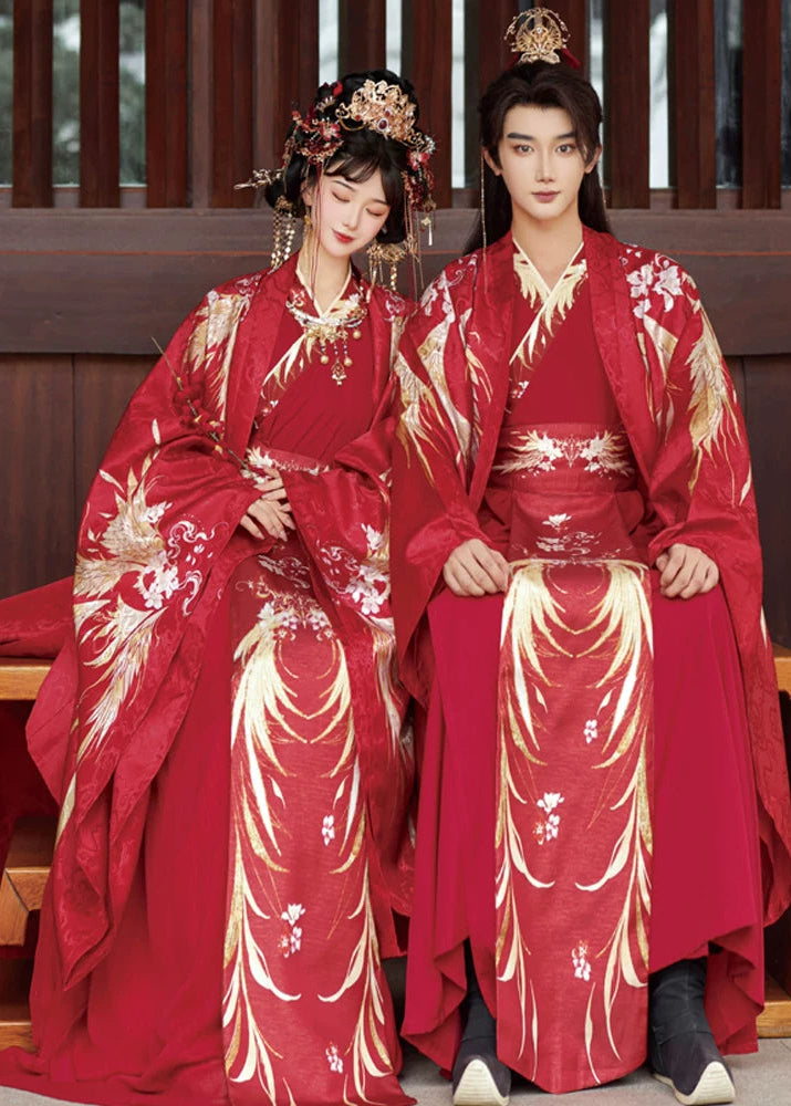 Crane Feathers | 3-Piece Wedding Hanfu (鹤羽红颜)