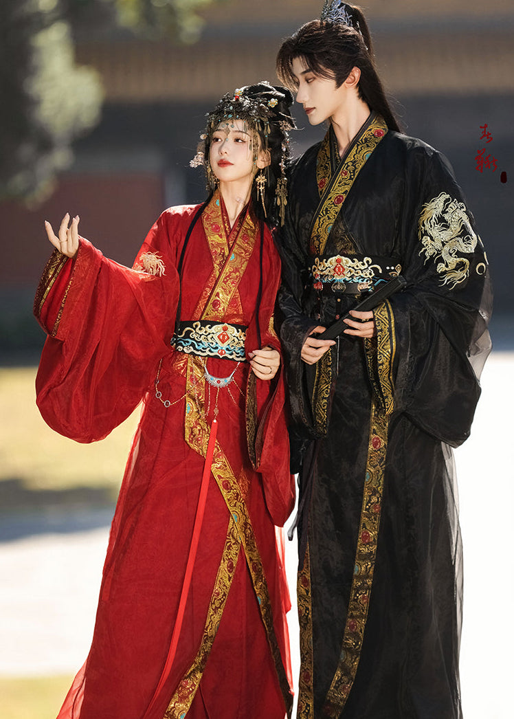 Scarlet Shadow | 3-Piece 2026 New Year Unisex Couple Set (烈影)