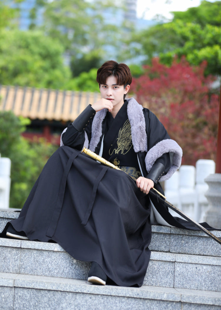 Dragon Rider | 5-Piece Men's Hanfu (黑龙御风)