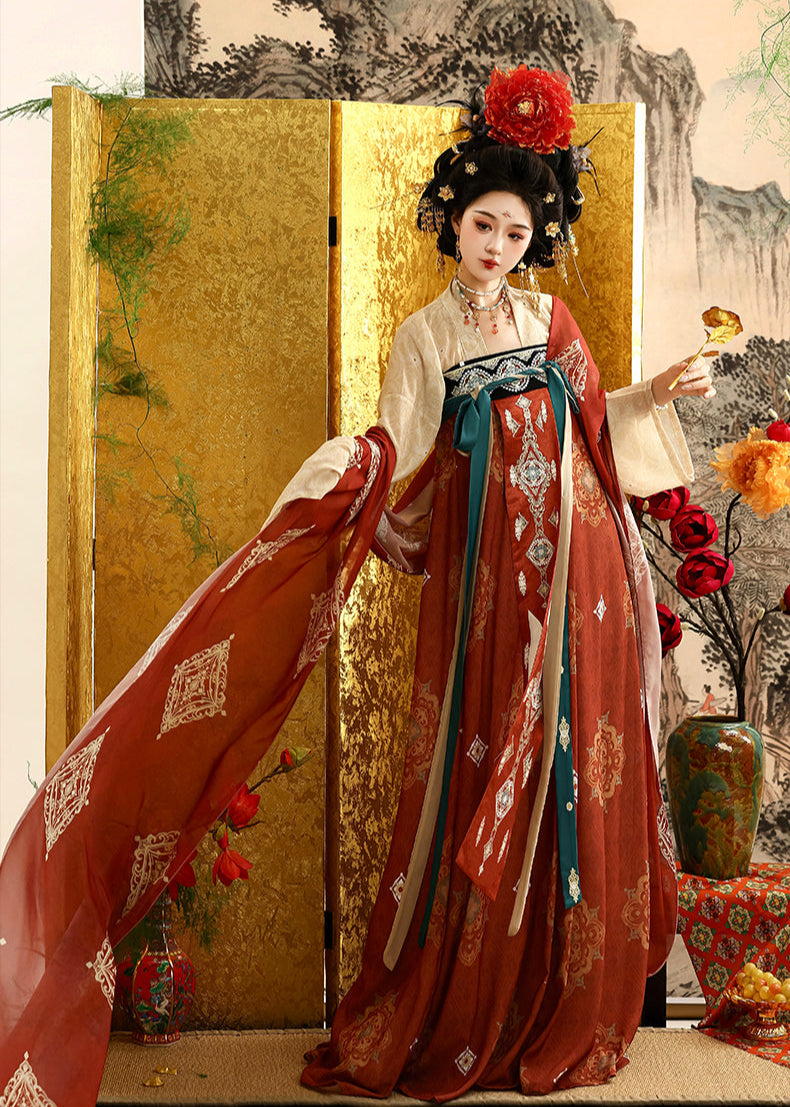 Blissful Tang | 3-Pieces Hanfu (极乐盛唐)