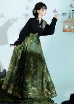 Bamboo Shadow | Modern Custom Made Ma Mian Skirt (竹影)