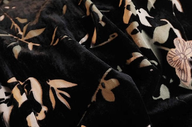 Black Bamboo | Velvet Qipao Dress (黑竹)