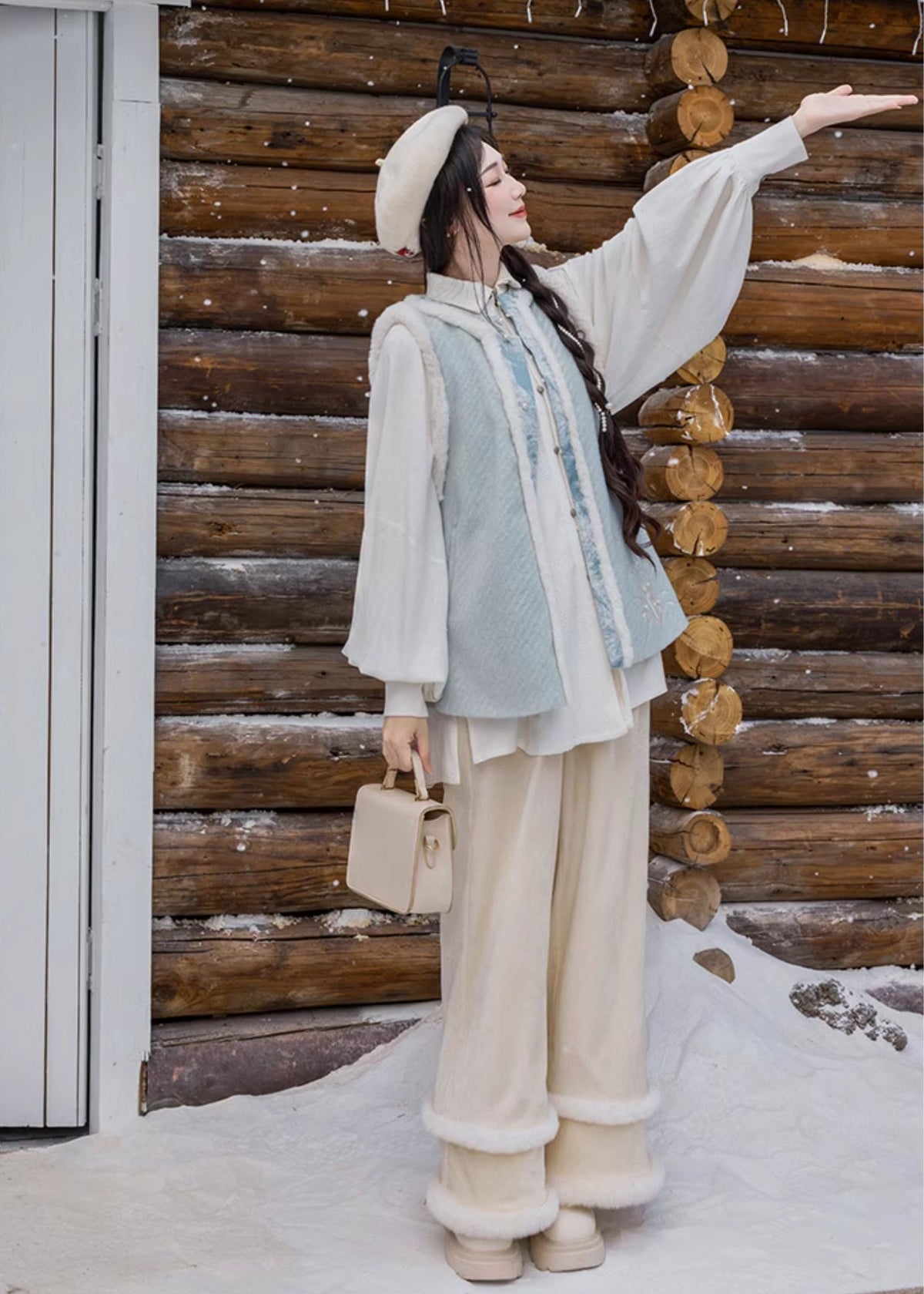 Snowy Plush | Modern 3-Piece Set (雪绒绒)