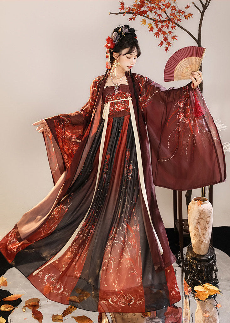 Emerald Nightflame | 2-Piece Unisex Plus Hanfu (翠羽夜焰)