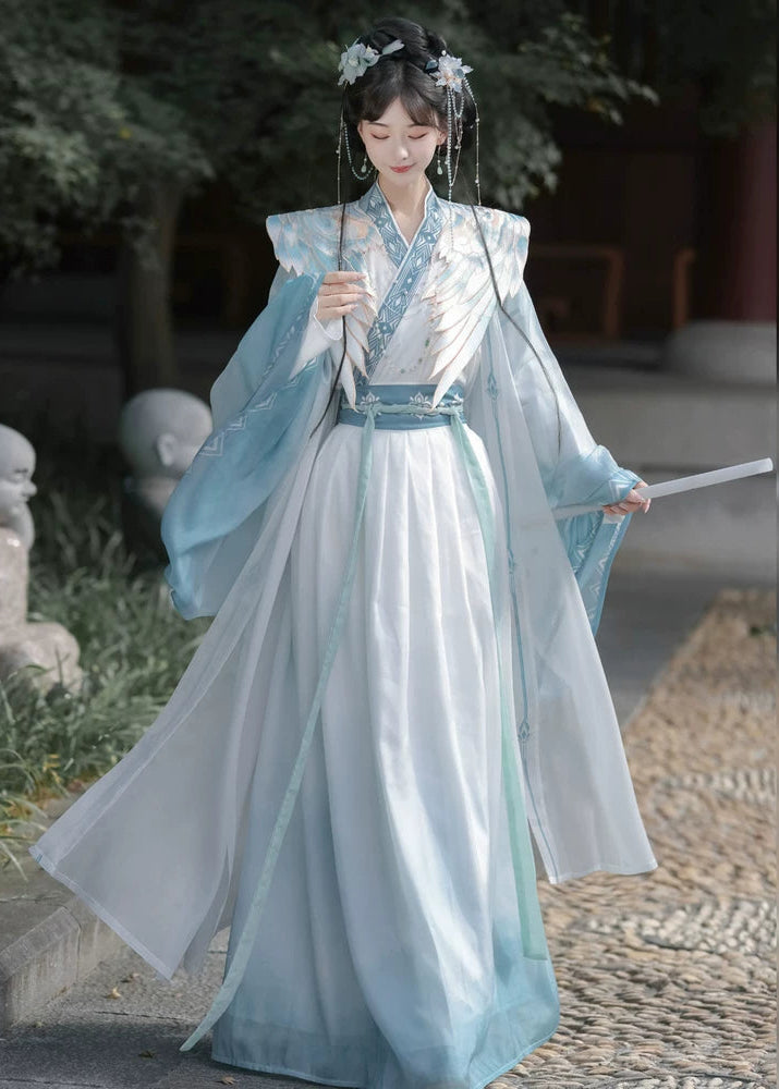 Azure Sky | 4-Piece Unisex Couple Plus Hanfu (碧落)