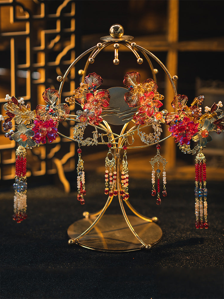 Ruby | Luxury Bridal Hair Pieces (红宝石)