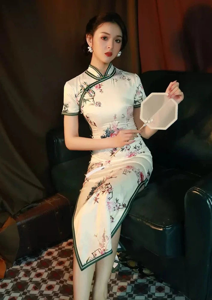Elinora Qipao Set (Rose)