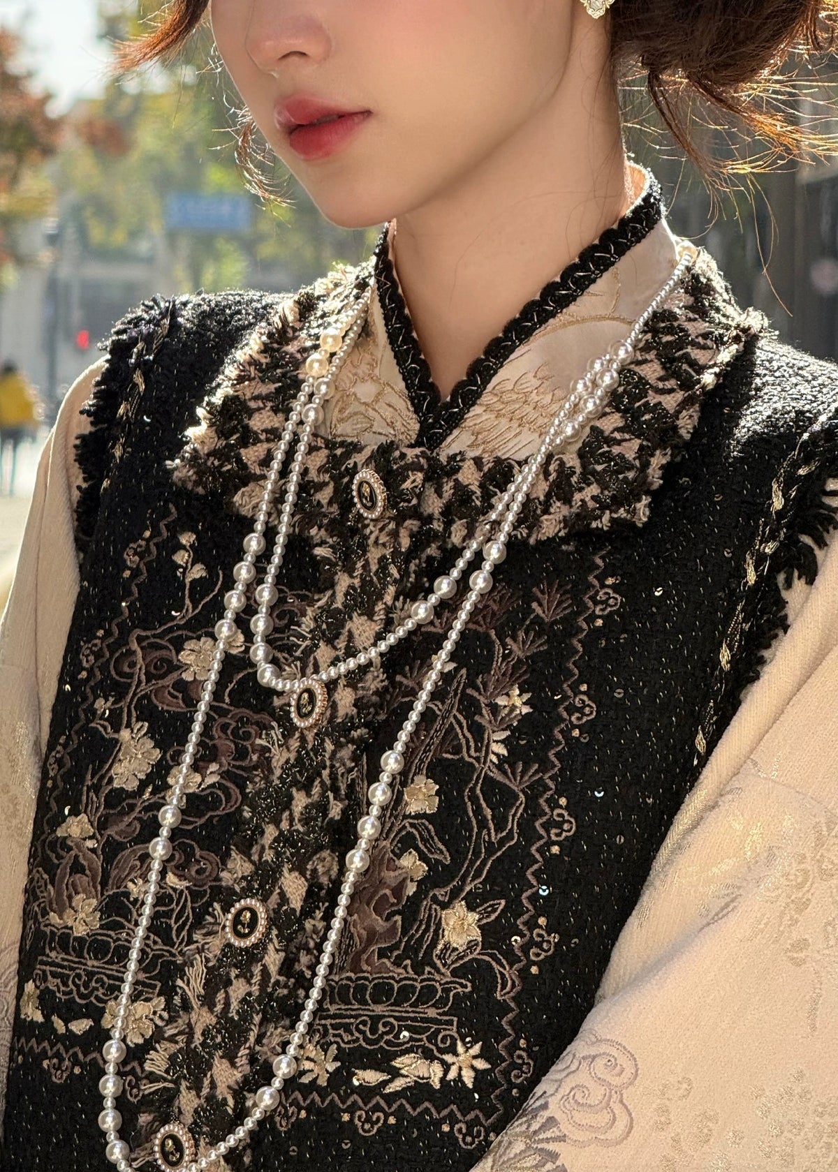 Ink Pine | 3-Piece 2026 New Year Hanfu (金墨松烟)