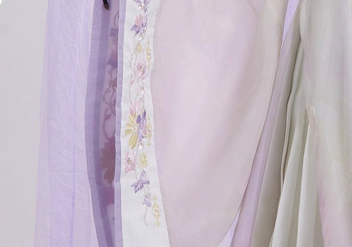 Purple Butterfly | 3-Pieces Embroidered Hanfu (栩栩)