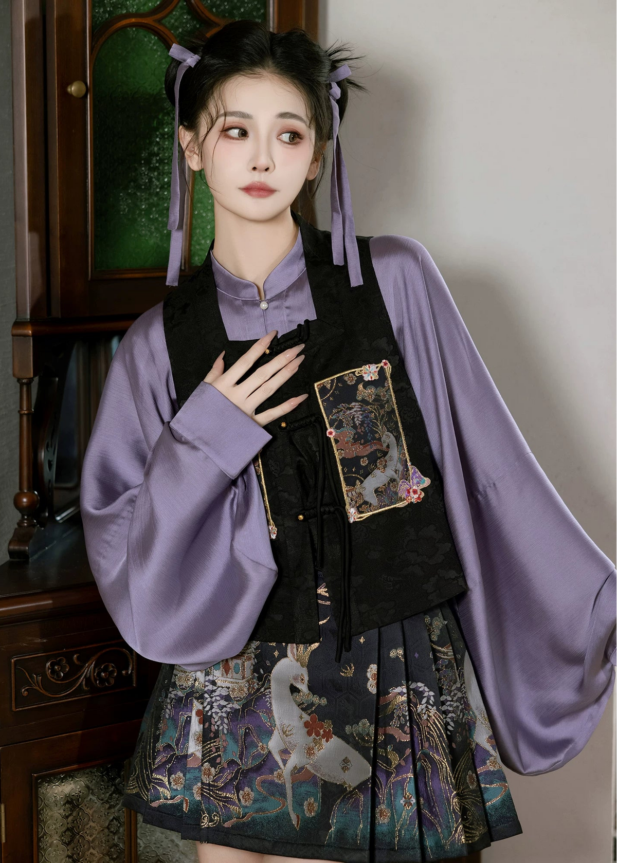 Fairy Deer | 6-Color Modern Short Ma Mian Skirt Collection (仙麓影)
