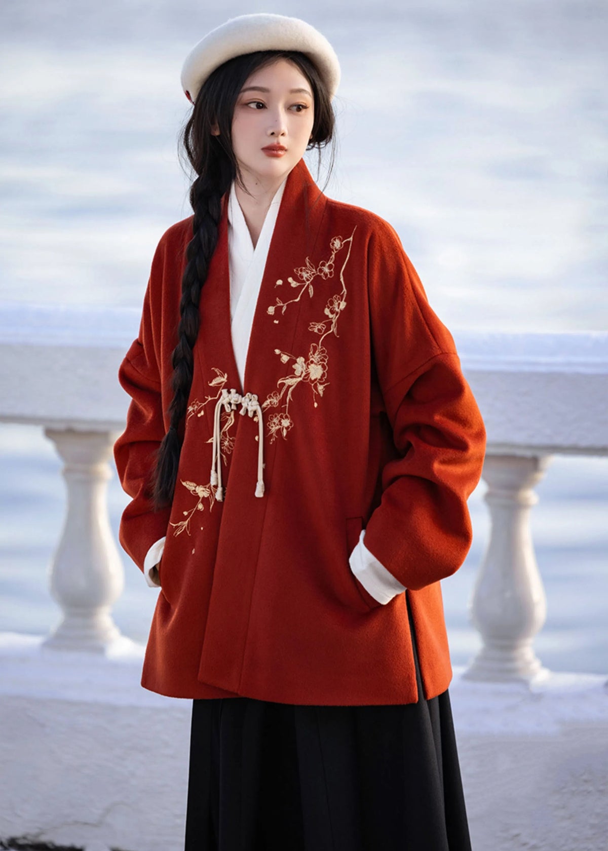 Plum Blossoms | Modern 3-Piece Set (倚梅香)