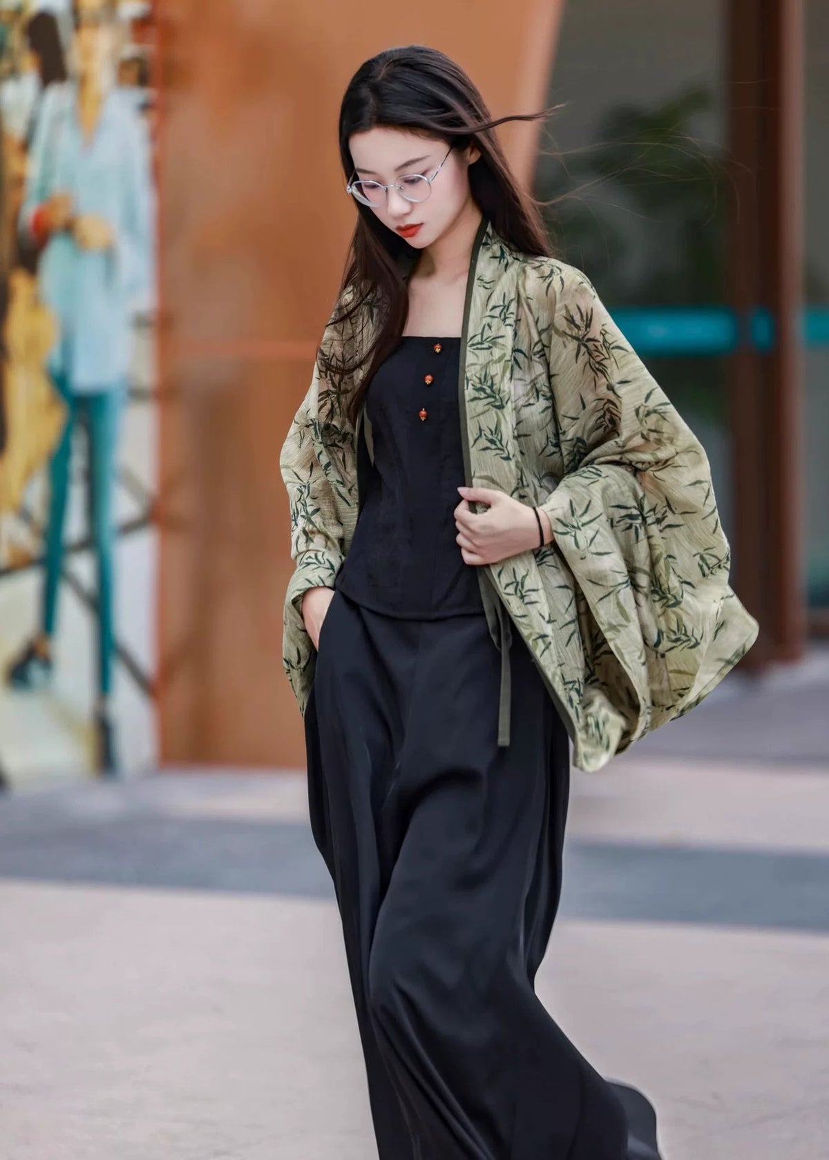 Noir Ink | Modern 3-Piece Set Jacket Tank Top & Pants (玄墨)