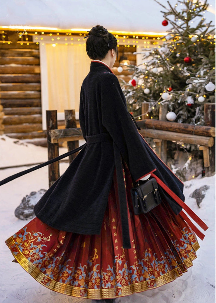 Winter Rose | 3-Piece Ma Mian Set (冬日朱砂痣)