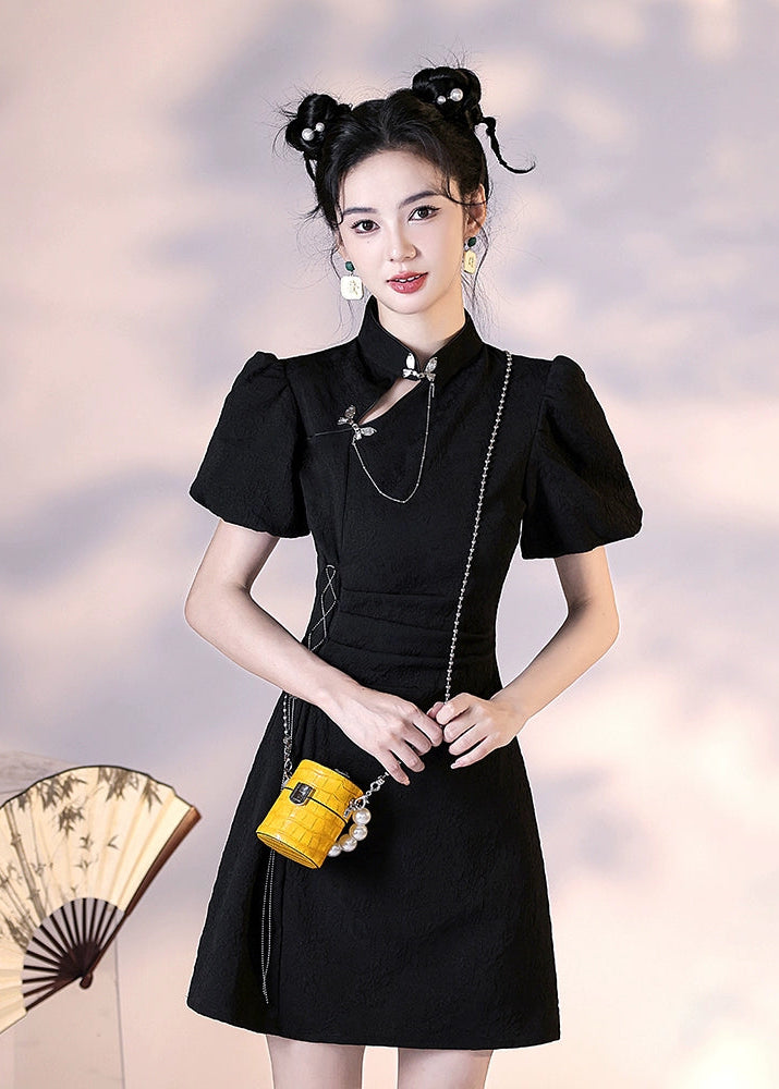 Black Widow | Mini Qipao Dress (黑寡妇)