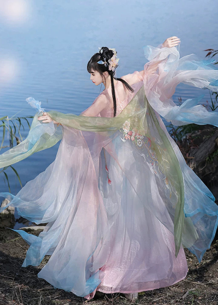 Dream Feather | 3-Piece Embroidered  Hanfu (梦羽)