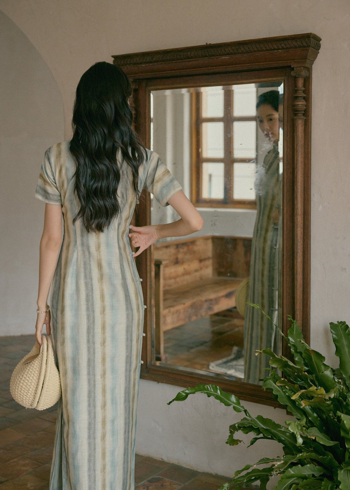 Azure Inkstone | 1930s Hong Kong Style Qipao (南乡子)