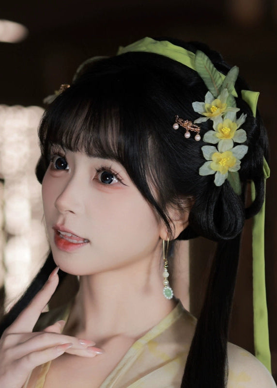 Spring Charm | 2-Piece Flower Hair Pieces (水仙子)