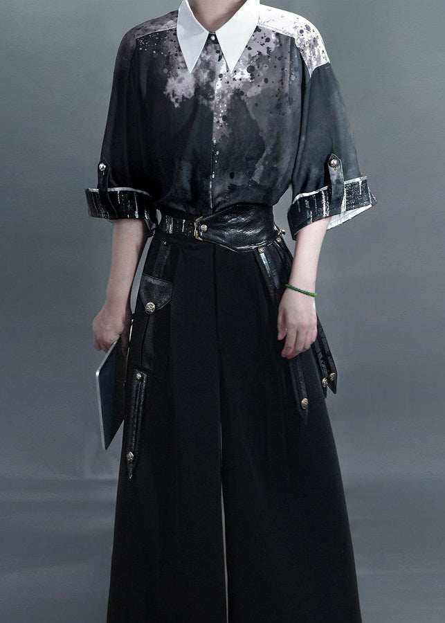 Ink Washed | Modern Summer Unisex Pants Set (墨染)