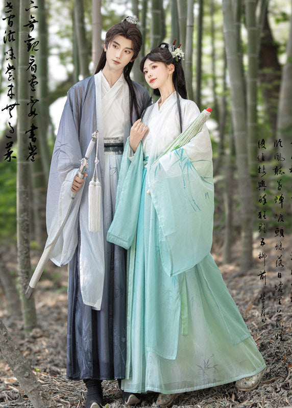 Mystic Bamboo | 3-Piece Unisex Couple Plus Hanfu (玄玉)