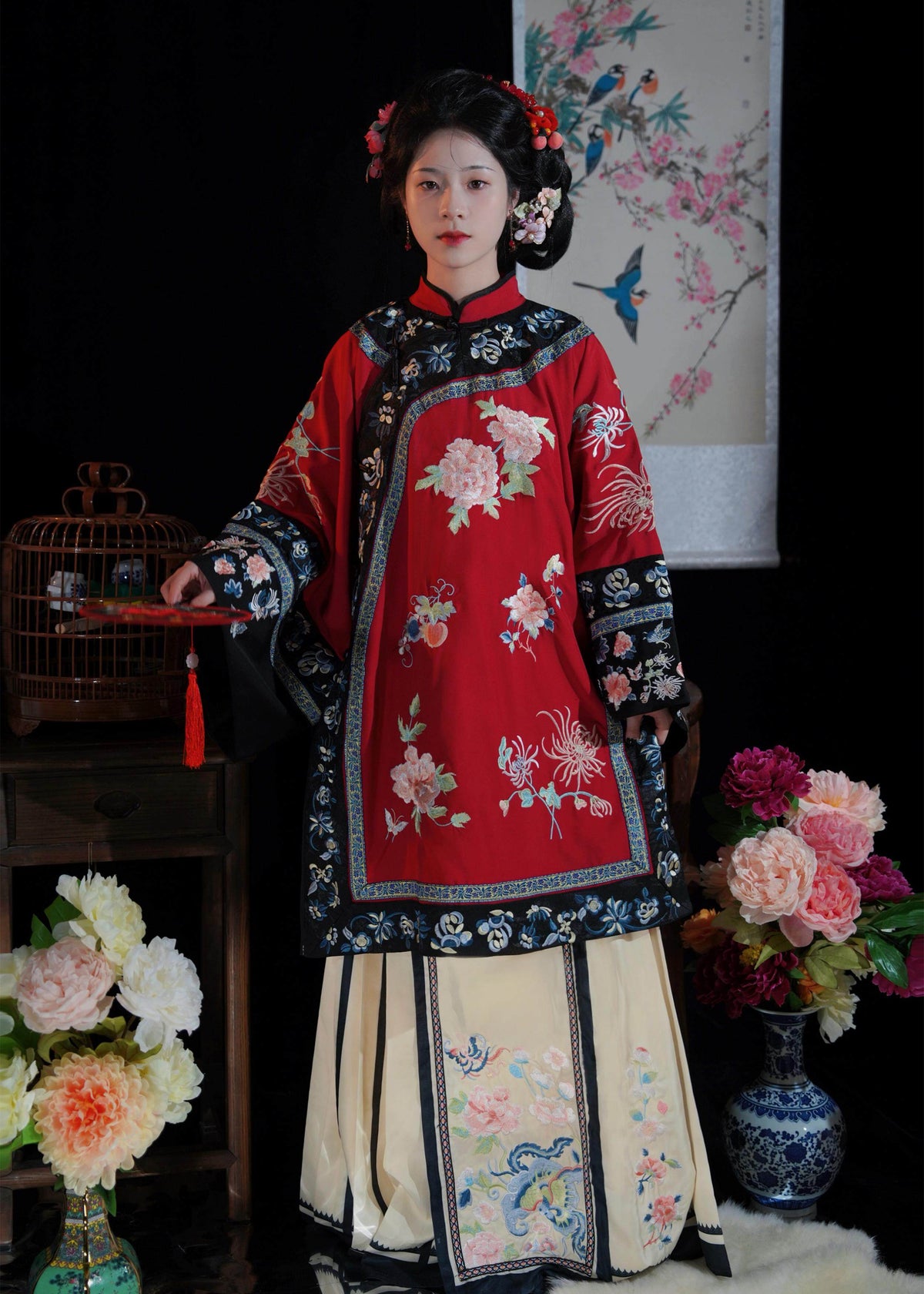 Luna Hazy | Vestido Hanfu Qing de dos piezas (胧月)