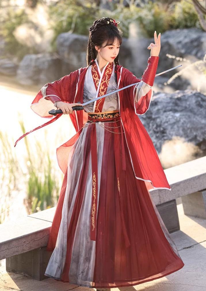 Incomparable | Conjunto Hanfu unisex de 6 piezas (绕指柔)