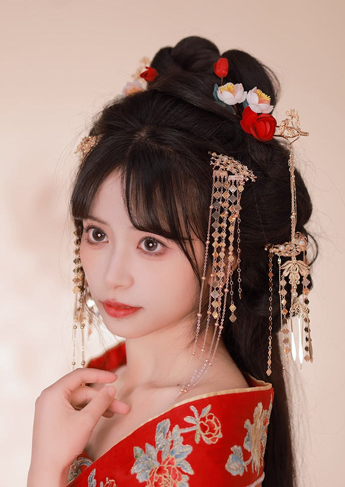 Camellia | 6 Pcs Flowers Hairpins (茶醾)