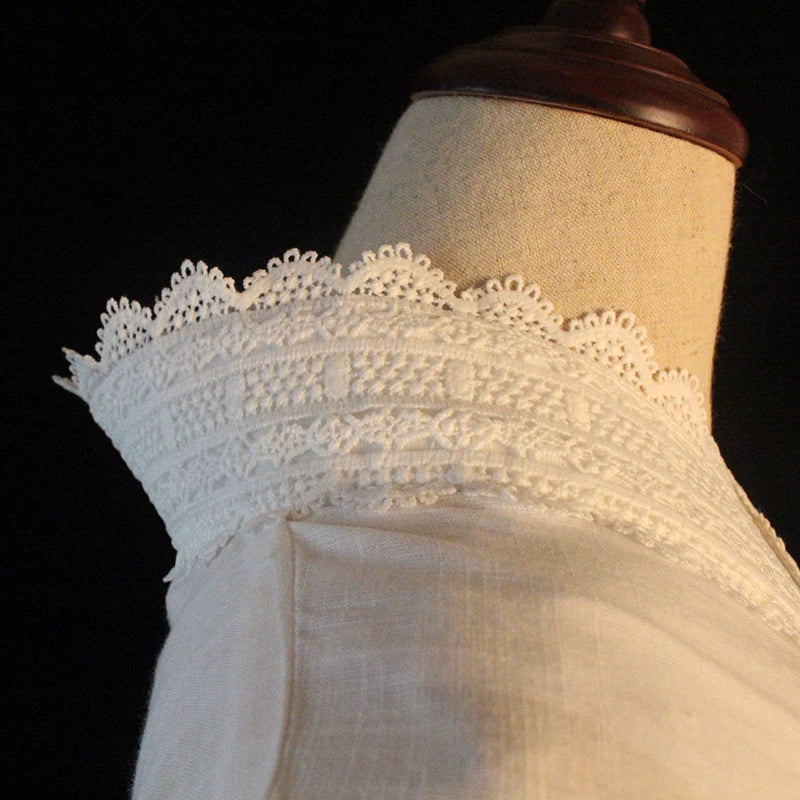 Pure White | Linen Lace Juban Undergarment for Kimono (素白)
