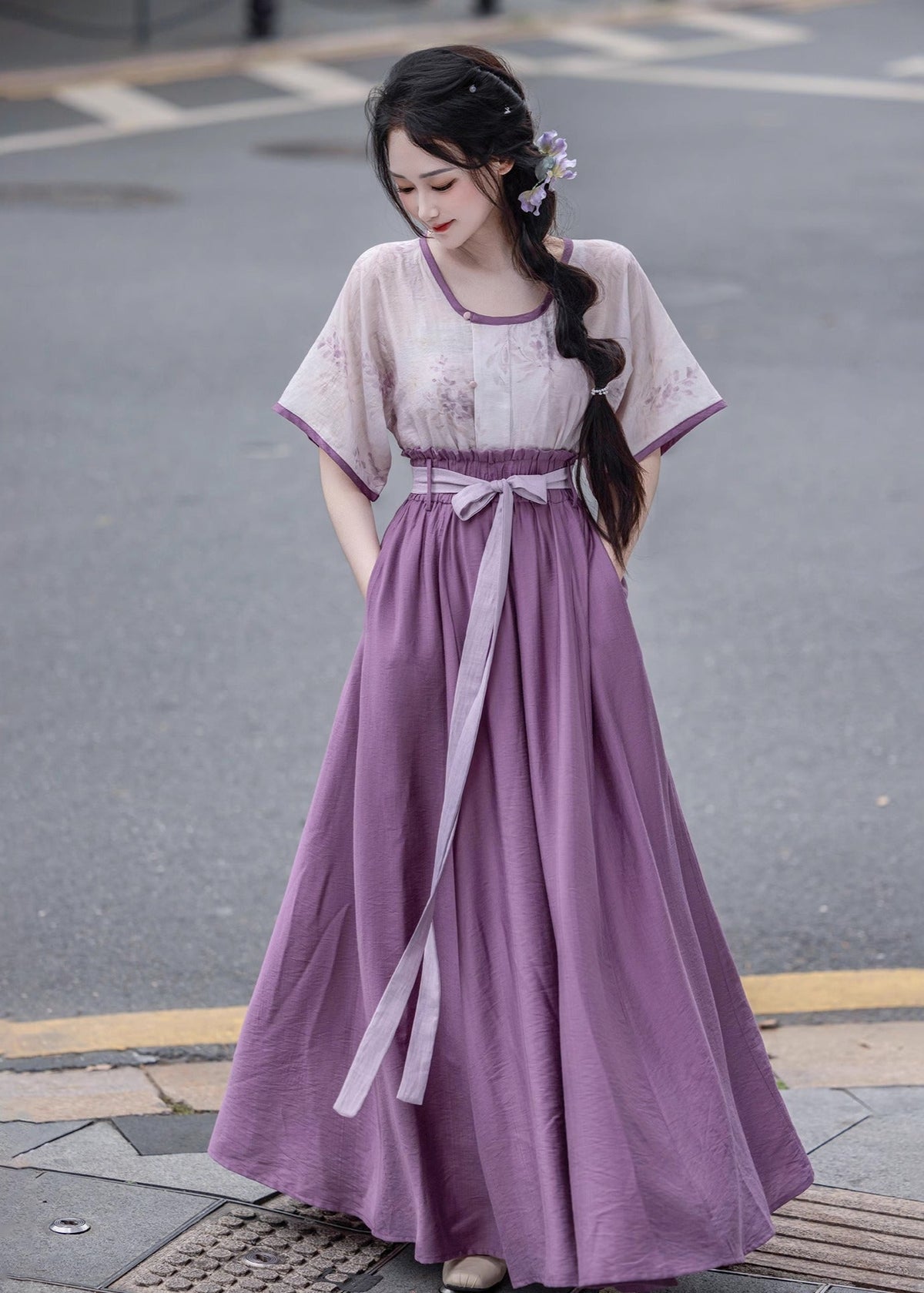 Wisteria | 2-piece Hanfu Set (紫藤)