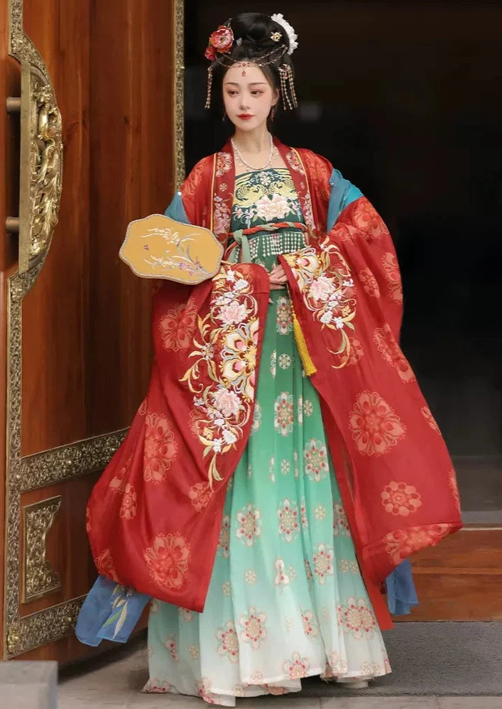 Tang Palace | 3-Pieces Embroidered Hanfu (唐宫花色)