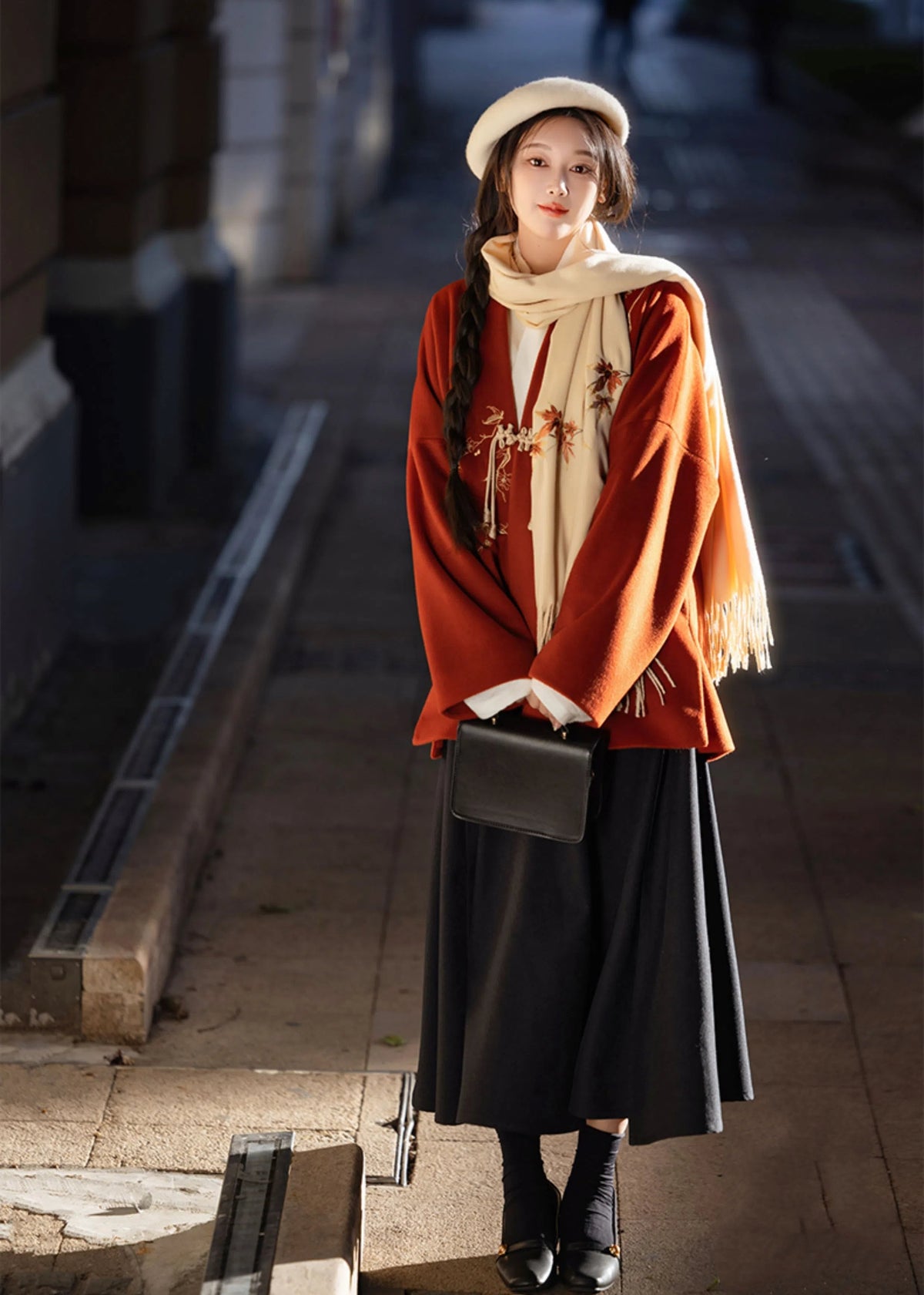 Plum Blossoms | Modern 3-Piece Set (倚梅香)