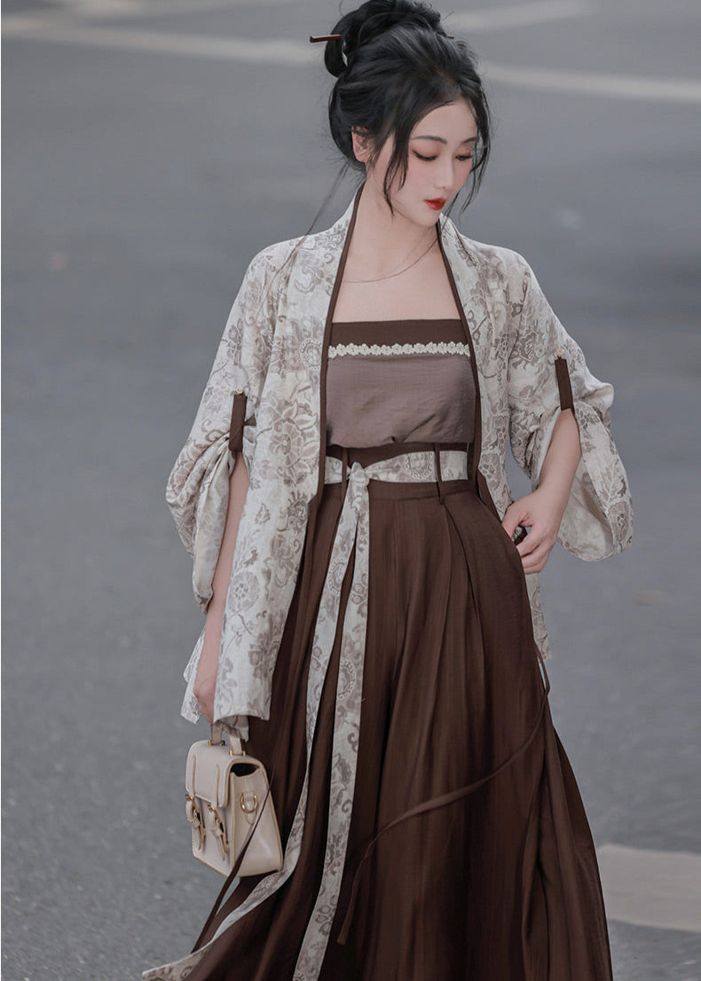 Fall Inkstone | Modern 4-Piece Pants Set (砚秋)