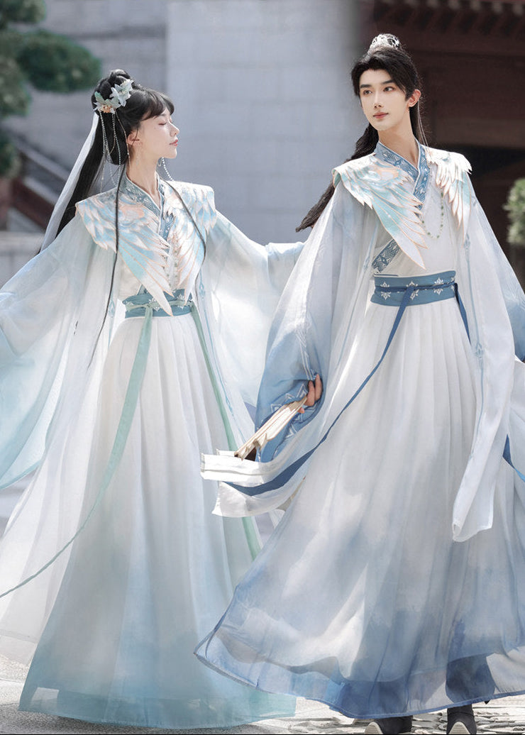 Azure Sky | 4-Piece Unisex Couple Plus Hanfu (碧落)