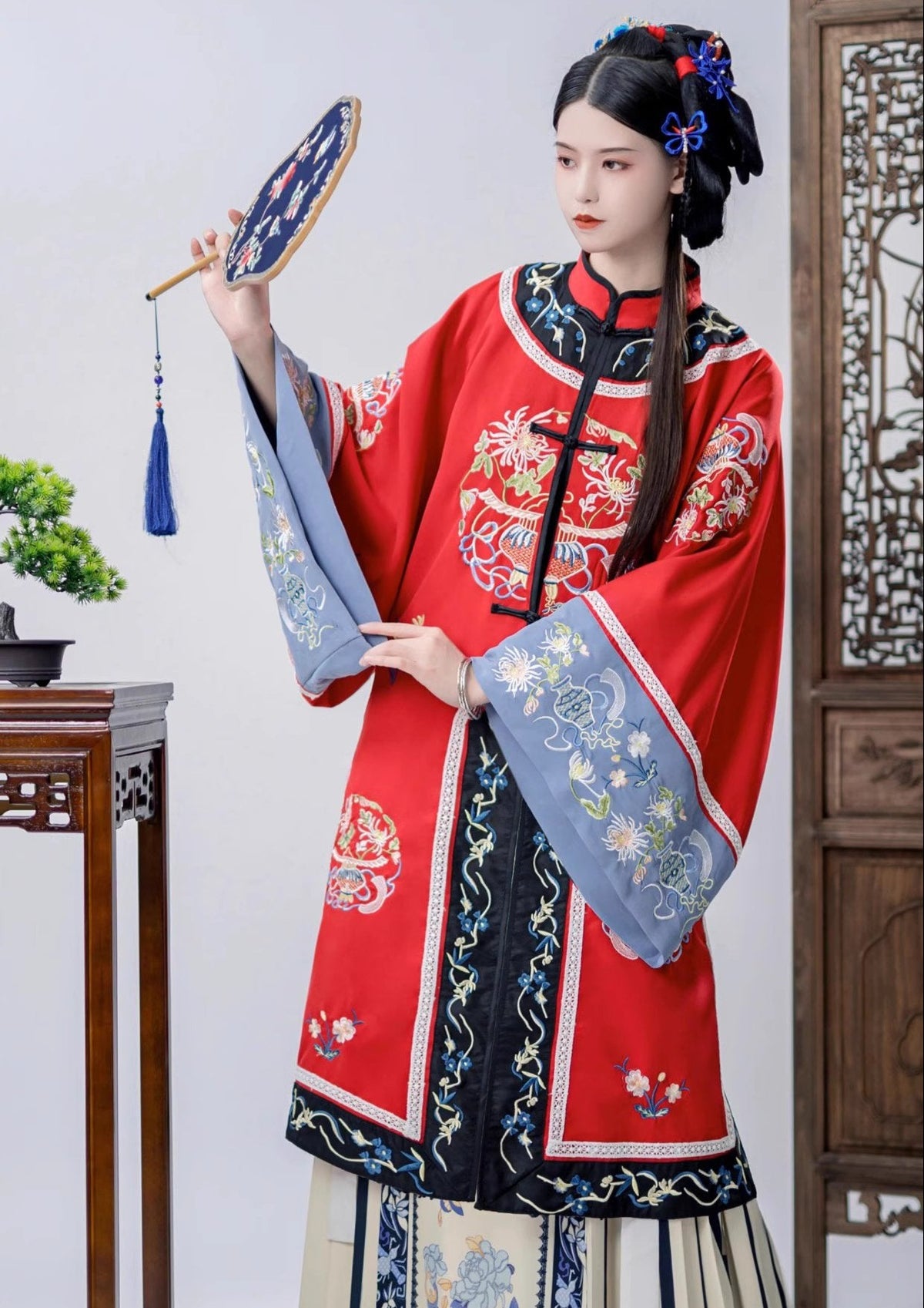 Hazy Moon | 2-Pieces Qing Hanfu Dress (胧月)