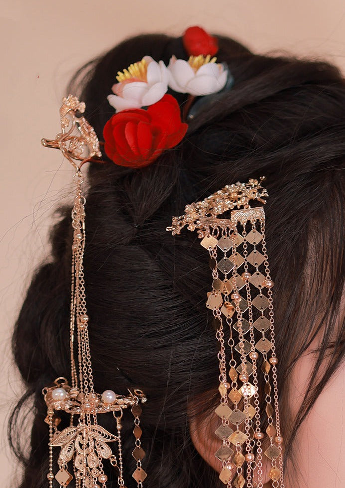 Camellia | 6 Pcs Flowers Hairpins (茶醾)