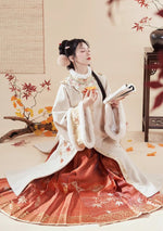 River Maple | 3-Pieces New Year Ming Hanfu (江枫渔火)