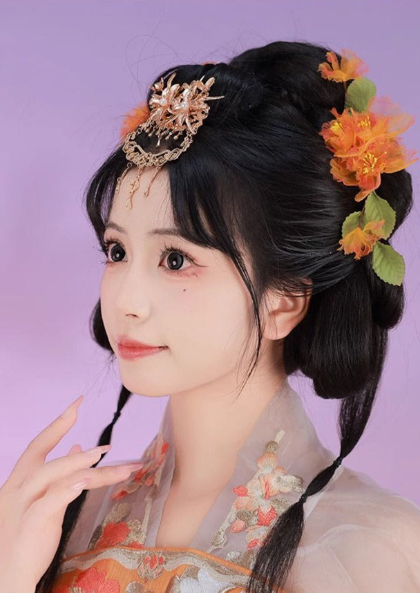 Sweet Orange | Flower Hair Pieces (香橘)