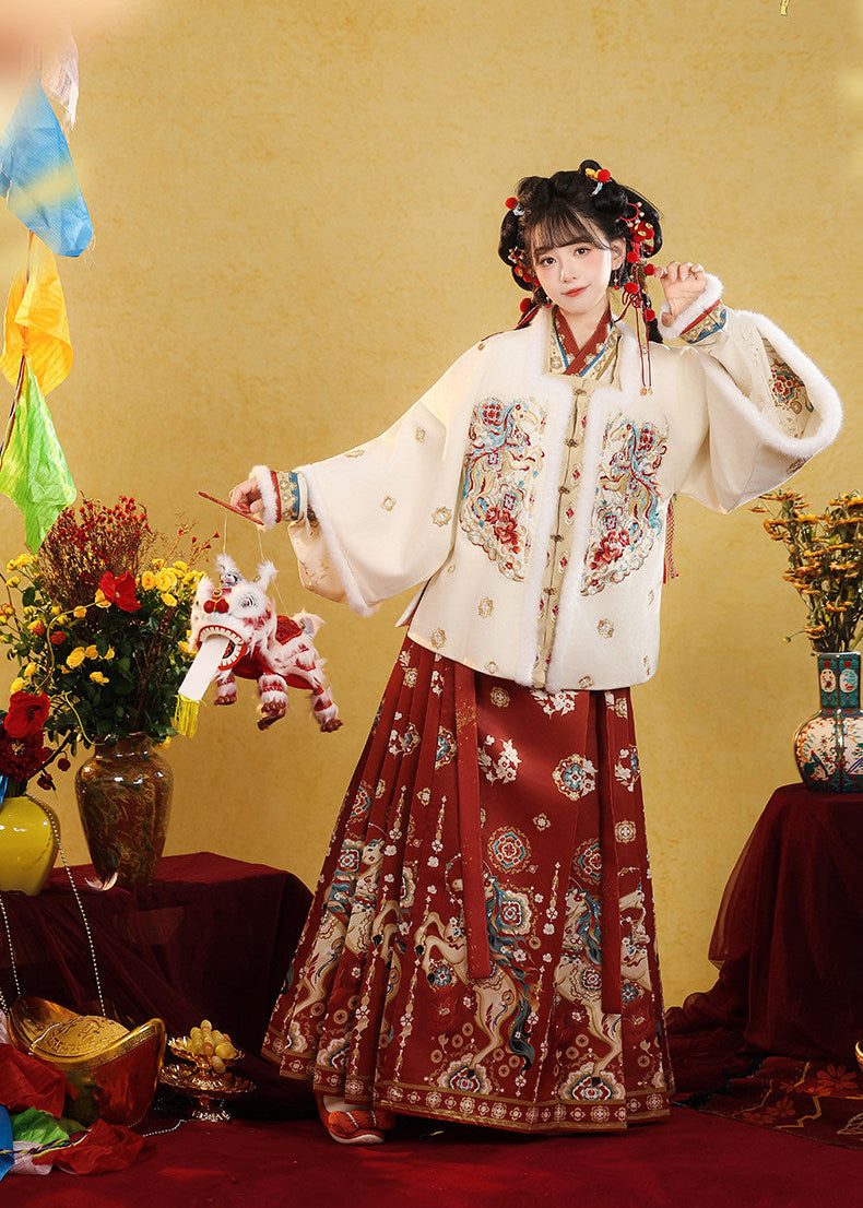 Celestial Steed | 3-Piece 2026 New Year Ming Hanfu (天马贺岁)