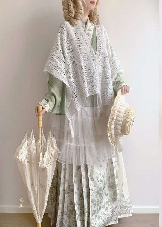 Crystal Rain | 4-Piece Plus Lolita Hanfu (莹雨)