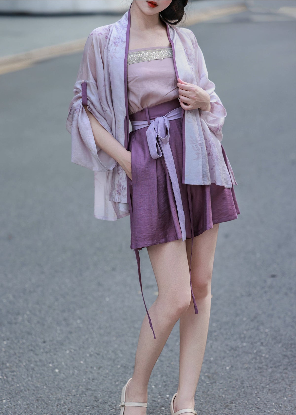 Wisteria Slush | 3-piece Hanfu Set (紫藤冰沙)