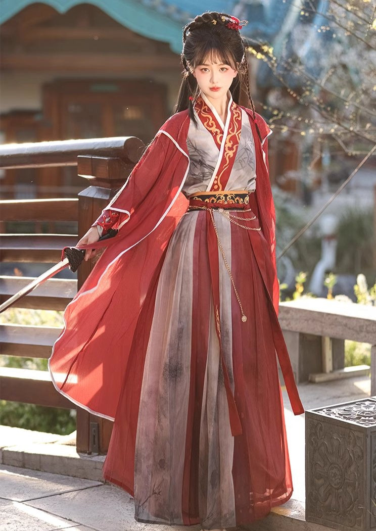 Incomparable | Conjunto Hanfu unisex de 6 piezas (绕指柔)