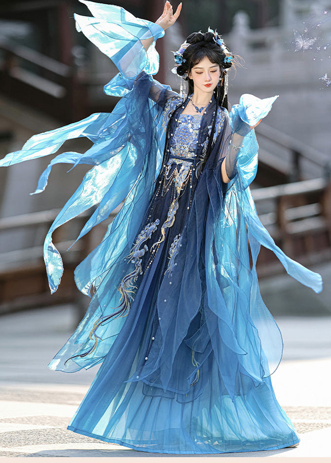 Dragon Queen  | 5-Piece Embroidered Hanfu (西海龙王)