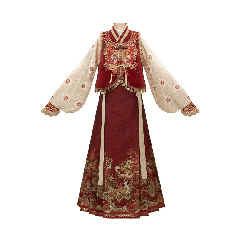 Goat Blessings | 3-Piece 2027 New Year Hanfu (灵羊纳福)
