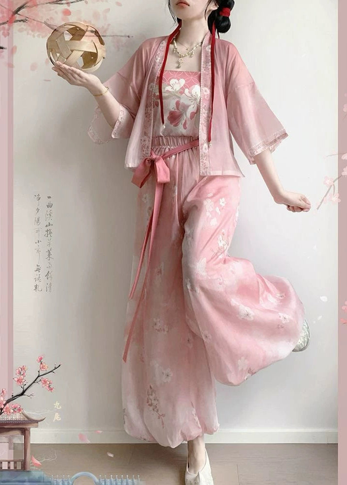 Pink Bubbles | 3-Piece Plus Pants Set (粉红泡泡)